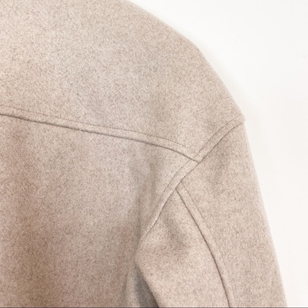 Anthropologie Avec Les Filles Oat Melange Oversized Faux Wool Shacket NWOT XS-S - Picture 7 of 8
